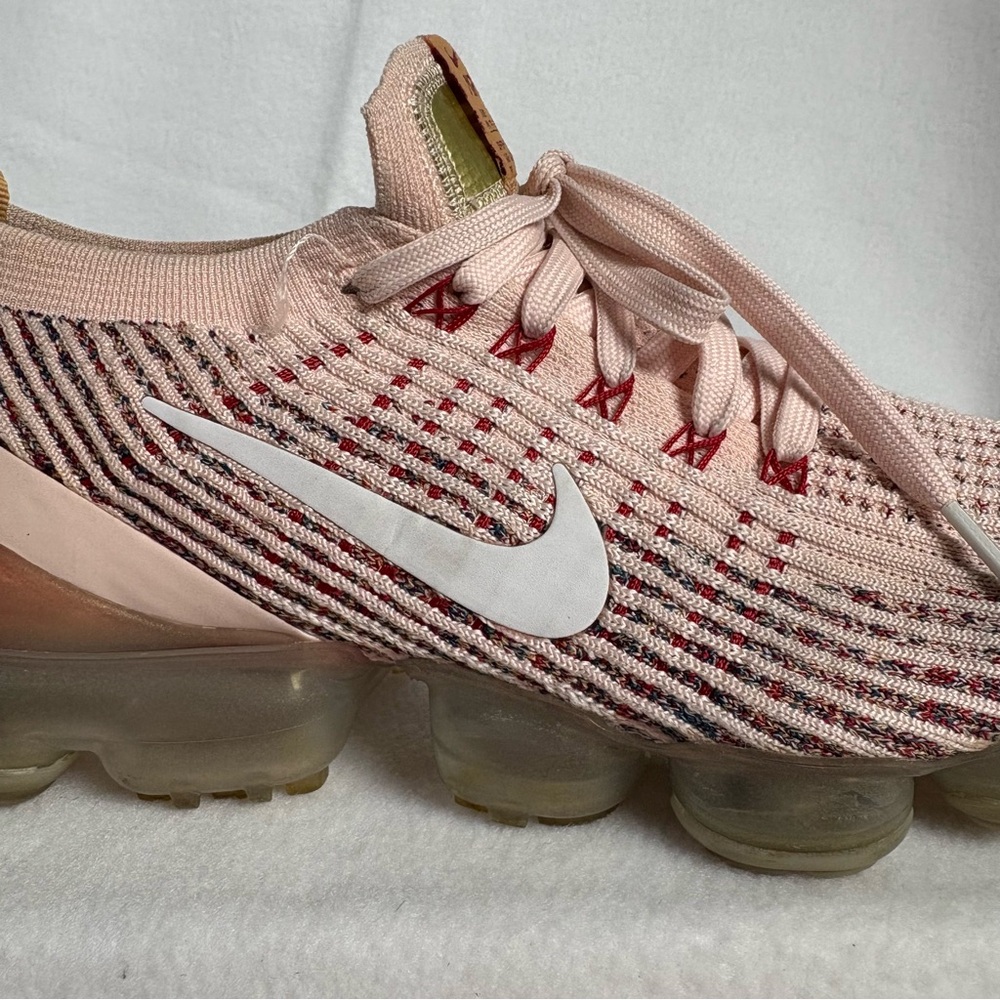 Nike Air Vapormax Flyknit 3 Sunset Tint White Pink Women's 8.5 - Picture 9 of 15